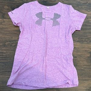 Purple under armour t shirt